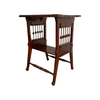 Antique Arts And Crafts Maple Side Table With Stung 'Beads' Detail