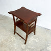 Antique Arts And Crafts Maple Side Table With Stung 'Beads' Detail