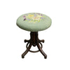 Antique Bentwood Piano Stool With Tapestry Seat