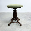 Antique Bentwood Piano Stool With Tapestry Seat