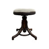Antique Bentwood Piano Stool With Upholstered Seat