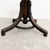 Antique Bentwood Piano Stool With Upholstered Seat