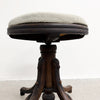 Antique Bentwood Piano Stool With Upholstered Seat