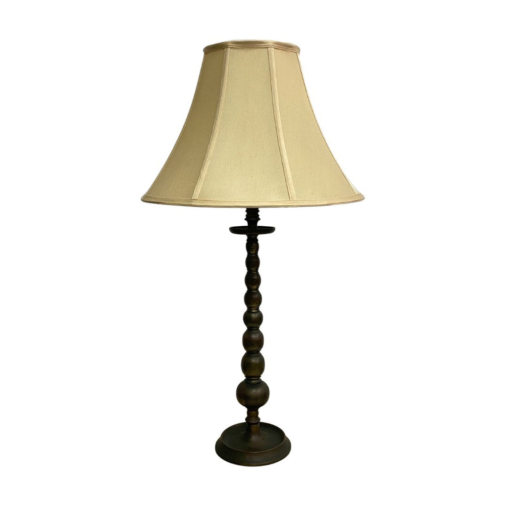 Antique Brass Candlestick Table Lamp