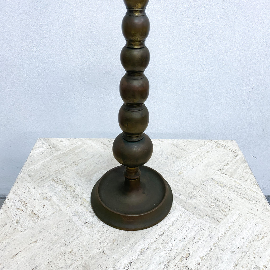 Antique Brass Candlestick Table Lamp