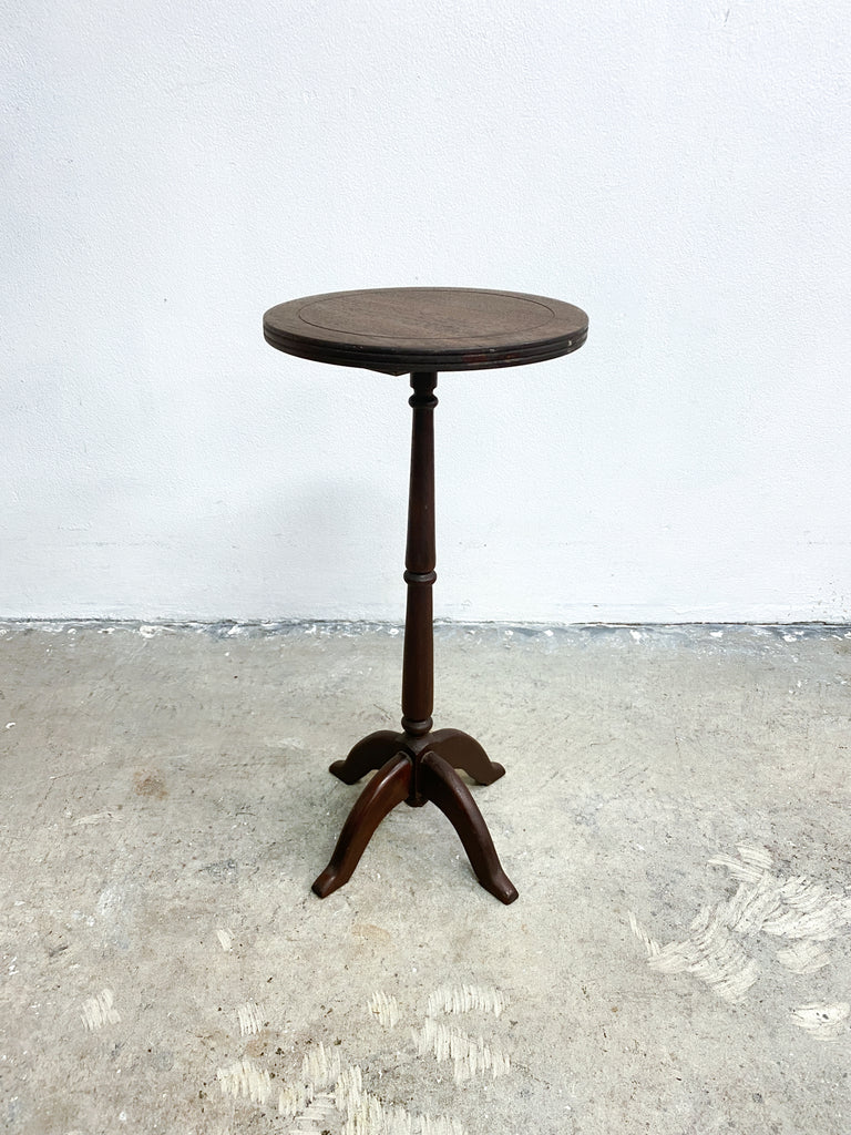 Antique Cedar Petite Wine Side Table