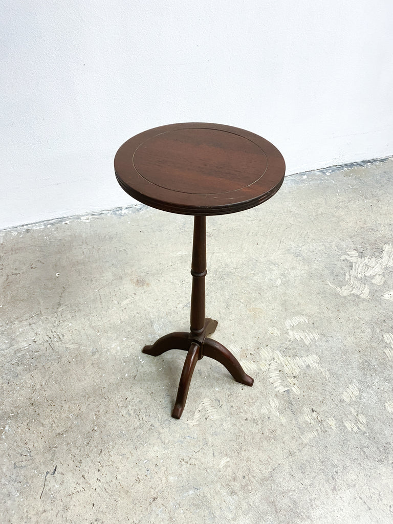 Antique Cedar Petite Wine Side Table