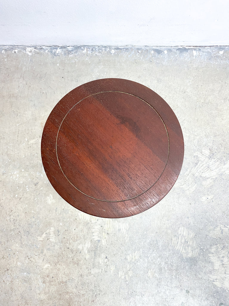 Antique Cedar Petite Wine Side Table