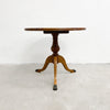 Antique Circular Pedestal Tripod Side Table
