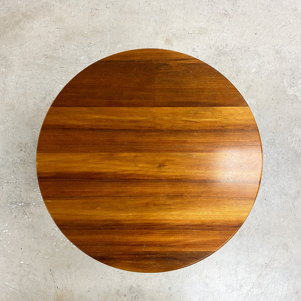 Antique Circular Pedestal Tripod Side Table