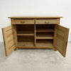 Antique Danish Raw Finish Baltic Pine Cabinet
