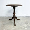 Antique Early 20th Century Bobbin Turned Trifoot Australian Cedar WineSide Table