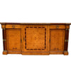Antique French Burl Walnut and Green Marble Sideboard