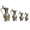 Antique French Pewter Pitcher Lidded Jugs