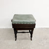 Antique Height Adjustable Leather Seat Piano Stool