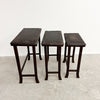 Antique Japanese Carved Nest Of Tables For Liberty
