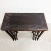 Antique Japanese Carved Nest Of Tables For Liberty