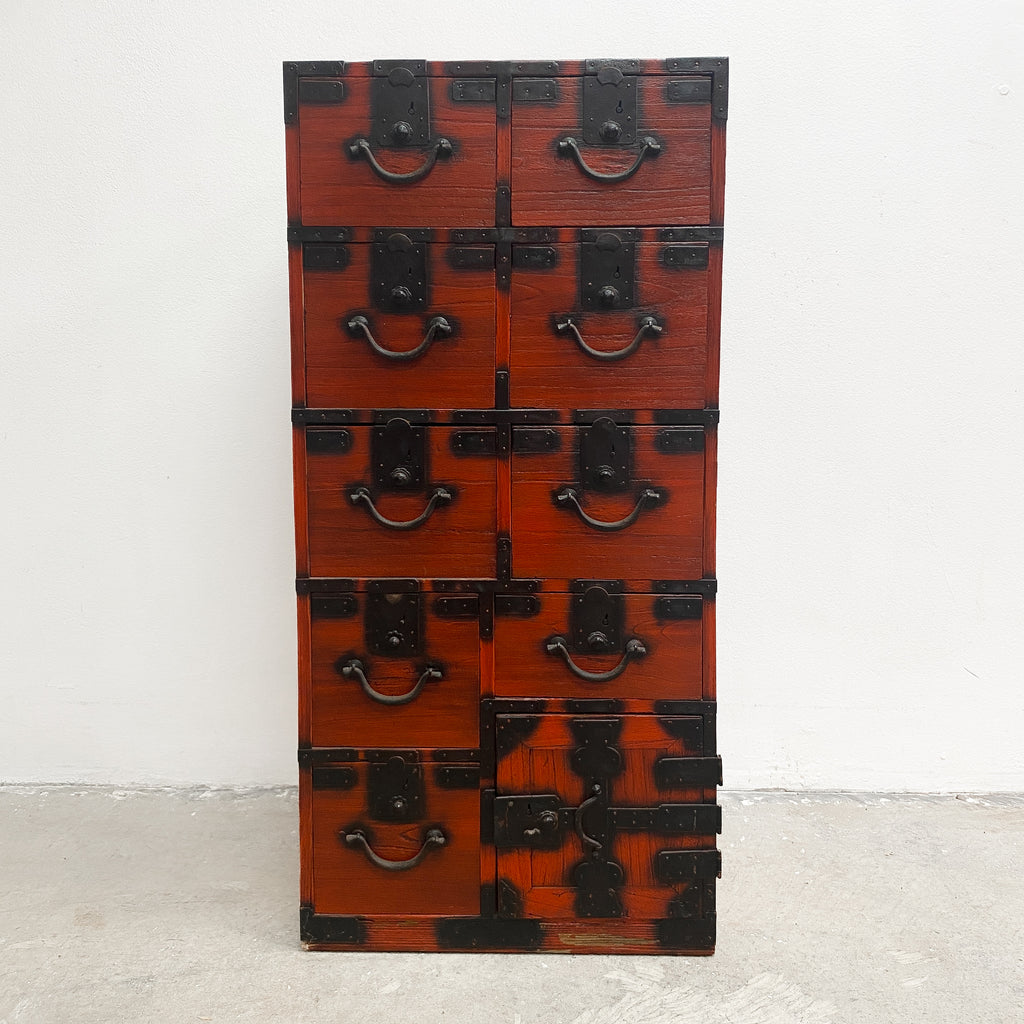Antique Japanese Tansu Chest Of Drawers