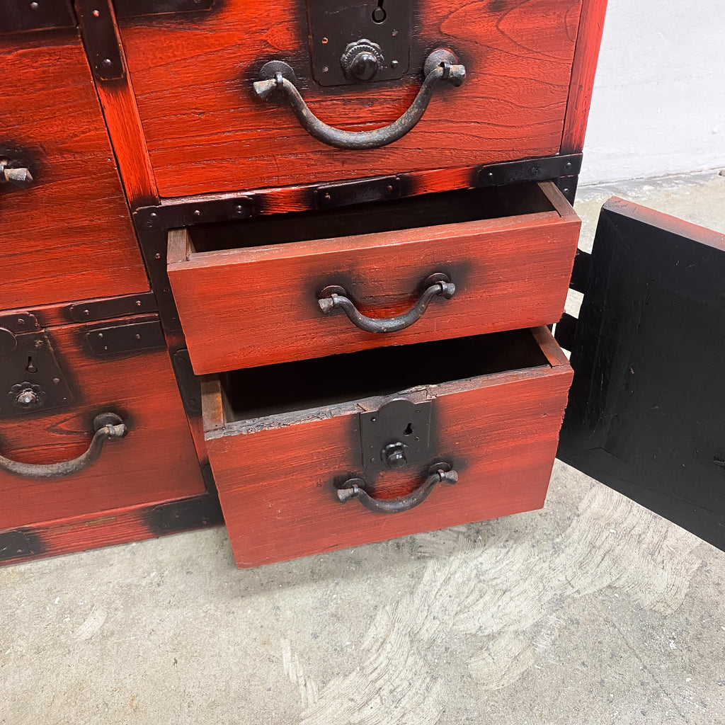 Antique Japanese Tansu Chest Of Drawers