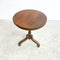 Antique Mahogany Wine Side Table With Deep Patina