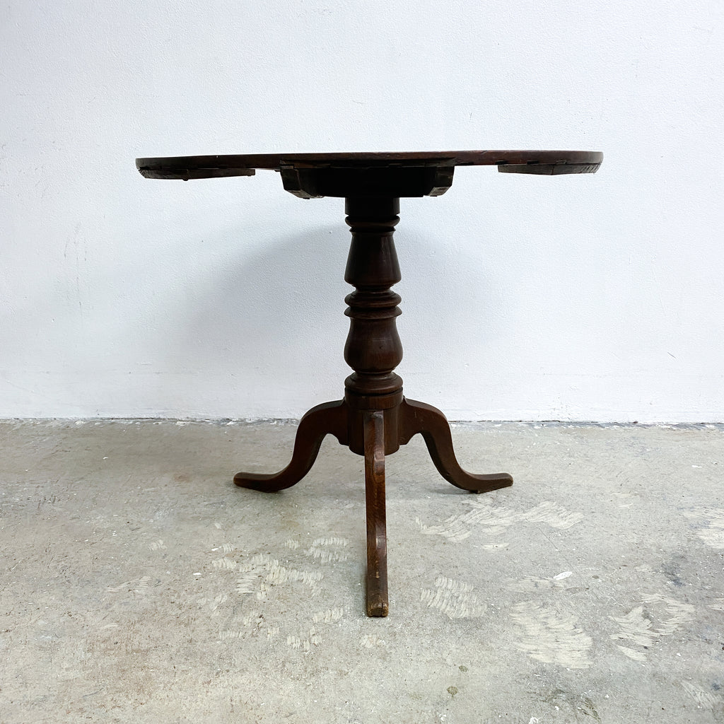 Antique Oak And Mahogany Vigneron Wine Table
