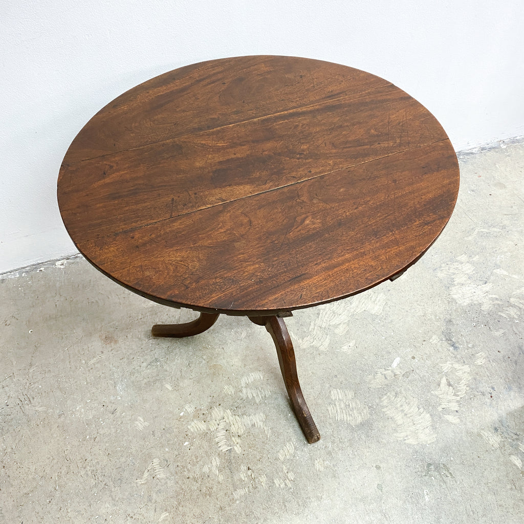 Antique Oak And Mahogany Vigneron Wine Table