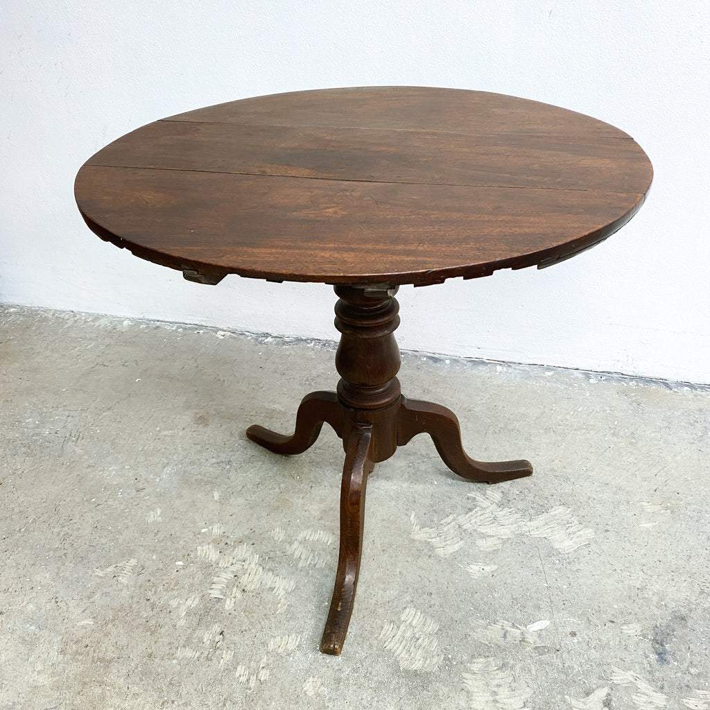 Antique Oak And Mahogany Vigneron Wine Table