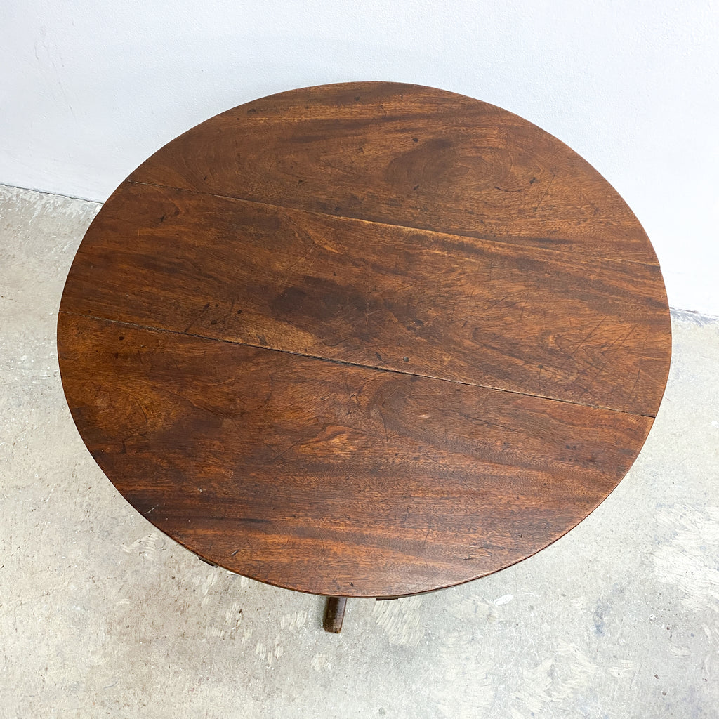 Antique Oak And Mahogany Vigneron Wine Table