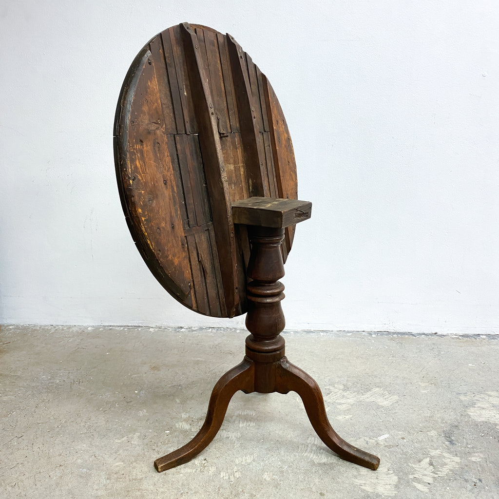 Antique Oak And Mahogany Vigneron Wine Table
