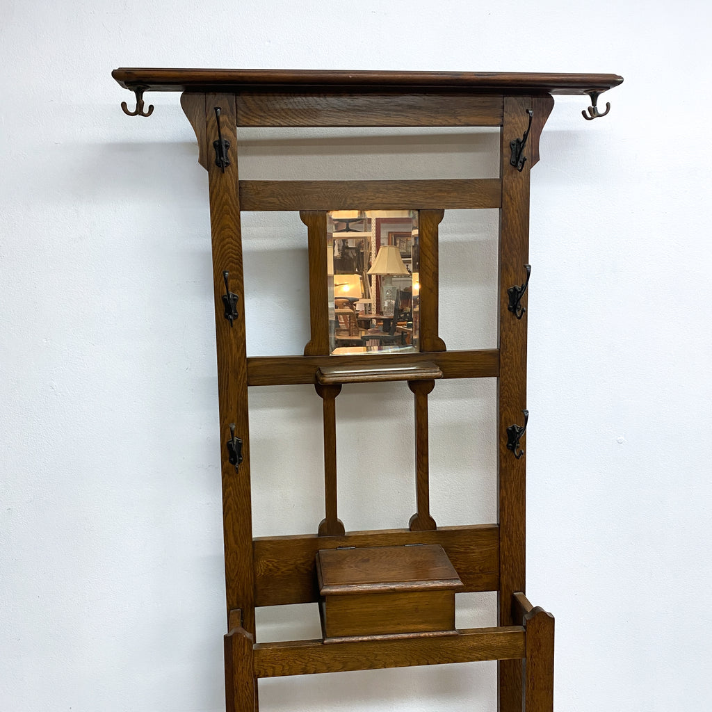 Antique Oak Hallstand c1920