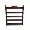 Antique Oak Shelves With Scalloped Cutout Pattern Sides