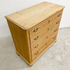 Antique Raw Finish Baltic Pine Danish Chest Of Drawers