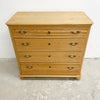 Antique Raw Finish Baltic Pine Danish Chest Of Drawers