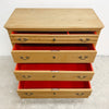 Antique Raw Finish Baltic Pine Danish Chest Of Drawers