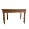 Antique Rustic Pine TableDesk With Two Drawers