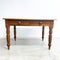 Antique Rustic Pine Table/Desk With Two Drawers