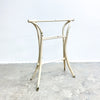 Antique Rustic White Painted Bentwood Towel Rail Stand