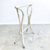 Antique Rustic White Painted Bentwood Towel Rail Stand
