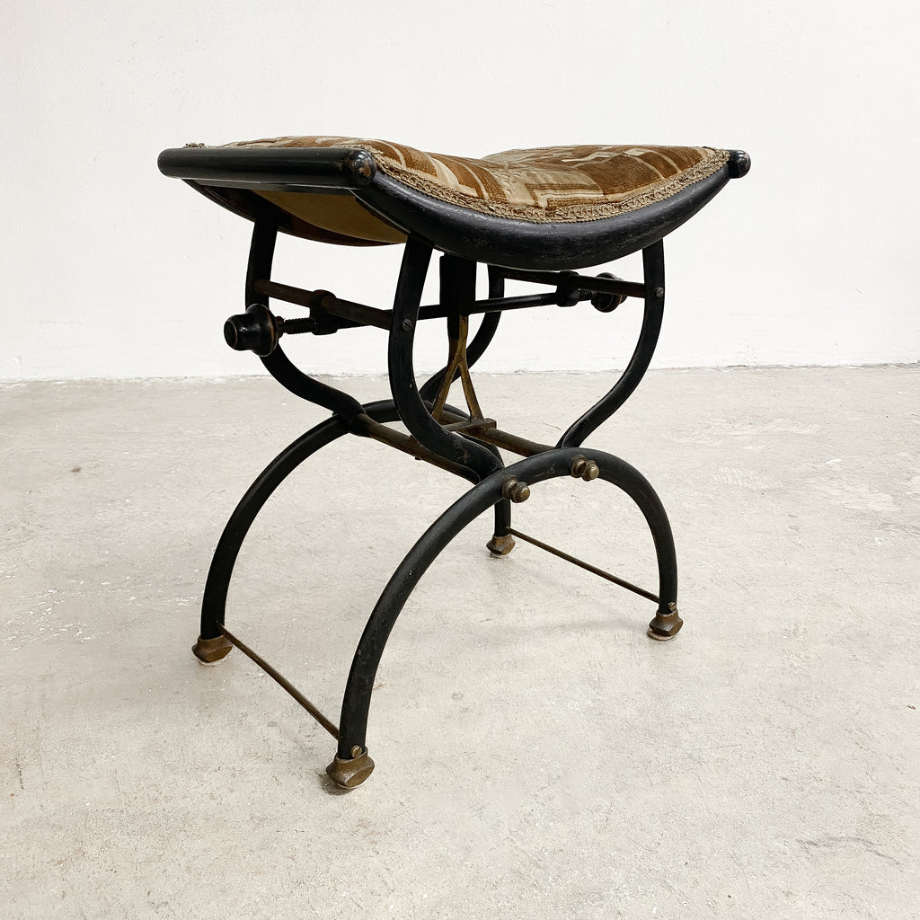 Antique Victorian Adjustable Piano Stool By C H Hare and Sons
