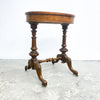 Antique Victorian Chess Table with Storage