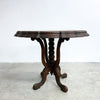 Antique Victorian Pedestal Side Occasional Table