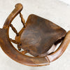 Antique Victorian Smokers Bow Captains Windsor Armchair
