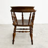Antique Victorian Smokers Bow Captains Windsor Armchair