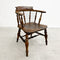 Antique Victorian Smokers Bow Captains Windsor Armchair