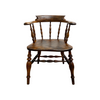 Antique Victorian Smokers Bow Captains Windsor Armchair