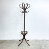 Vintage Wooden Bentwood Coat Rack Hat Stand