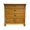 Antique Baltic Pine Chest Of Drawers With Key
