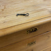 Antique Baltic Pine Chest Of Drawers With Key