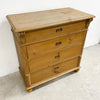 Antique Baltic Pine Chest Of Drawers With Key