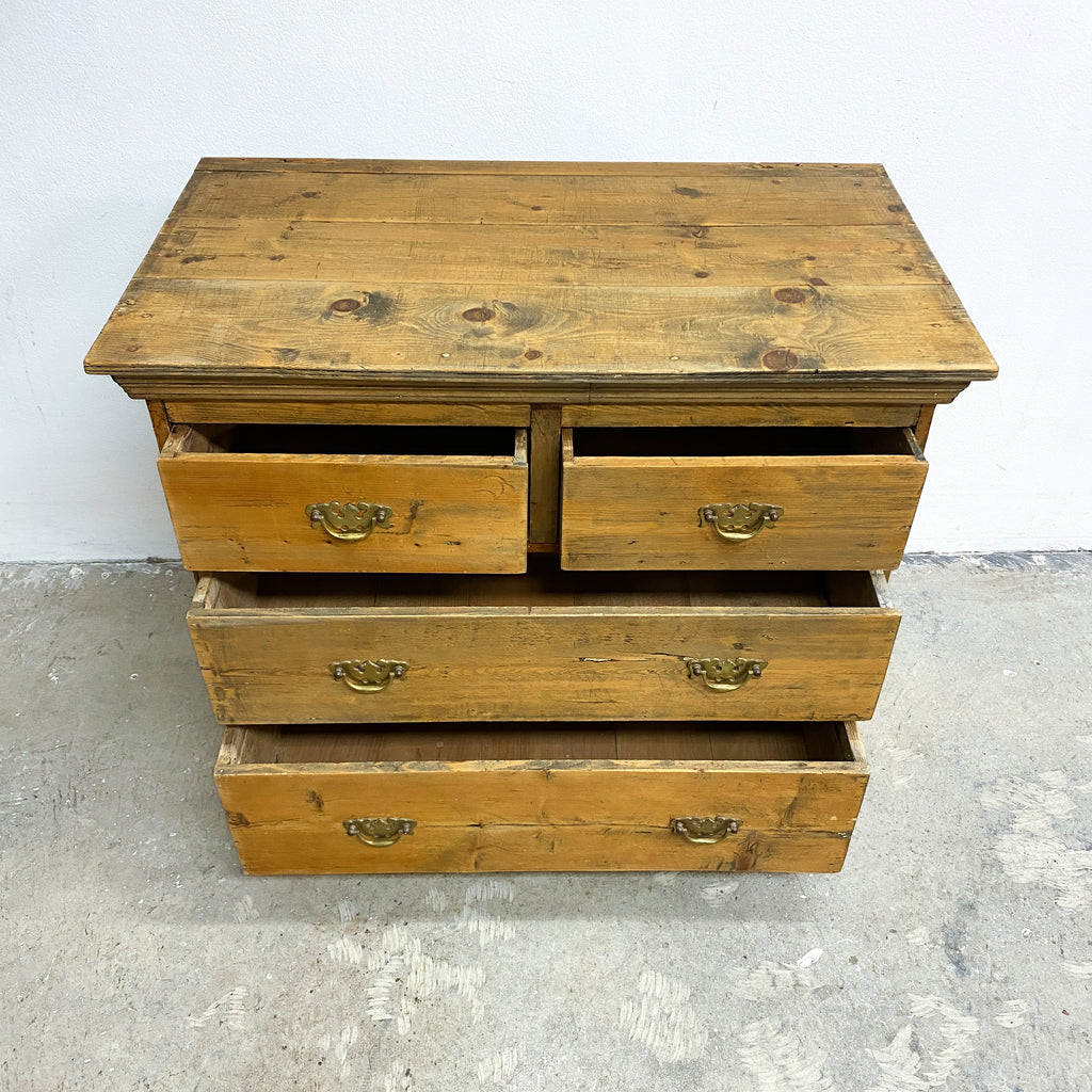 Antique European Baltic Pine Chest of Drawers